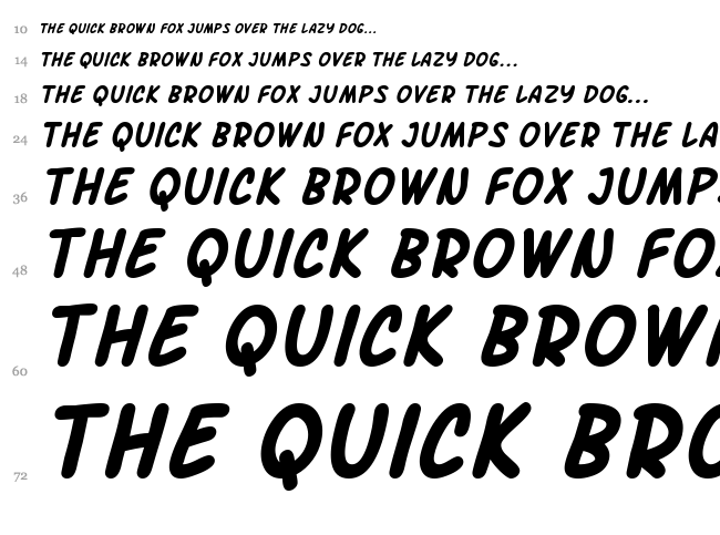 SF Arch Rival font waterfall